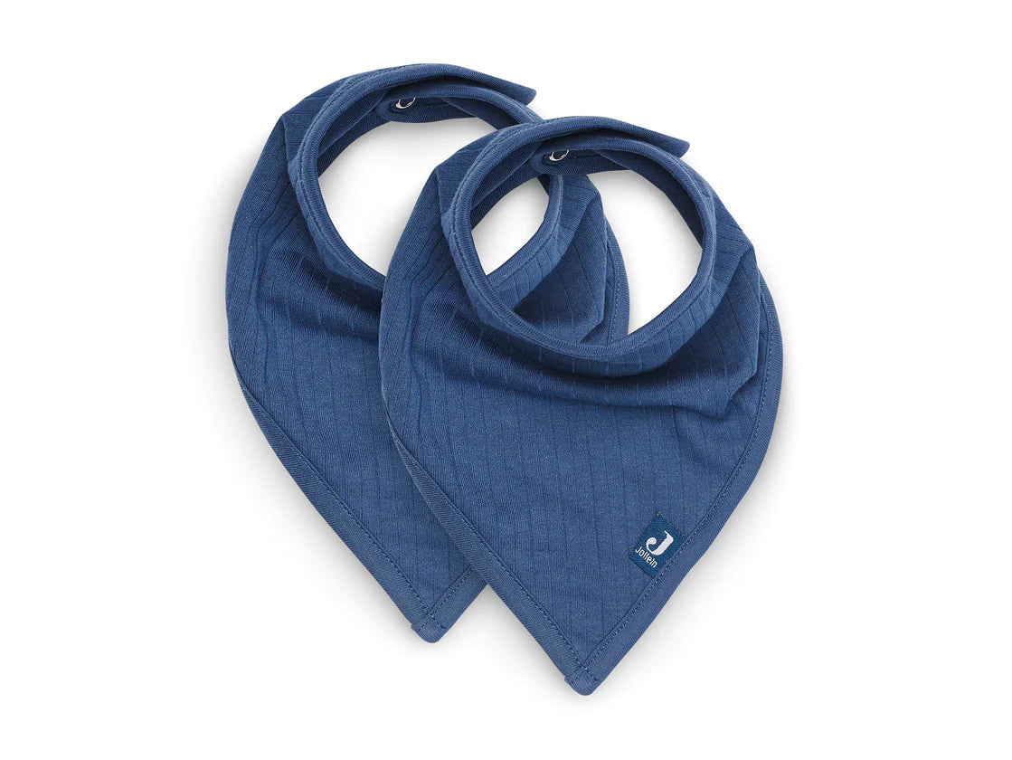 Baby Bandanaslabber - Jeans Blue 2 stuks