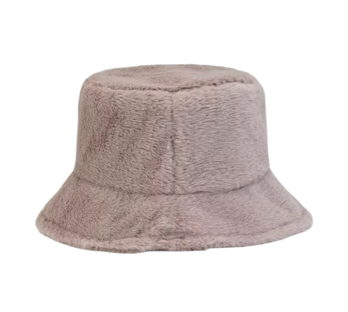 Fluffy Beige Babyhat