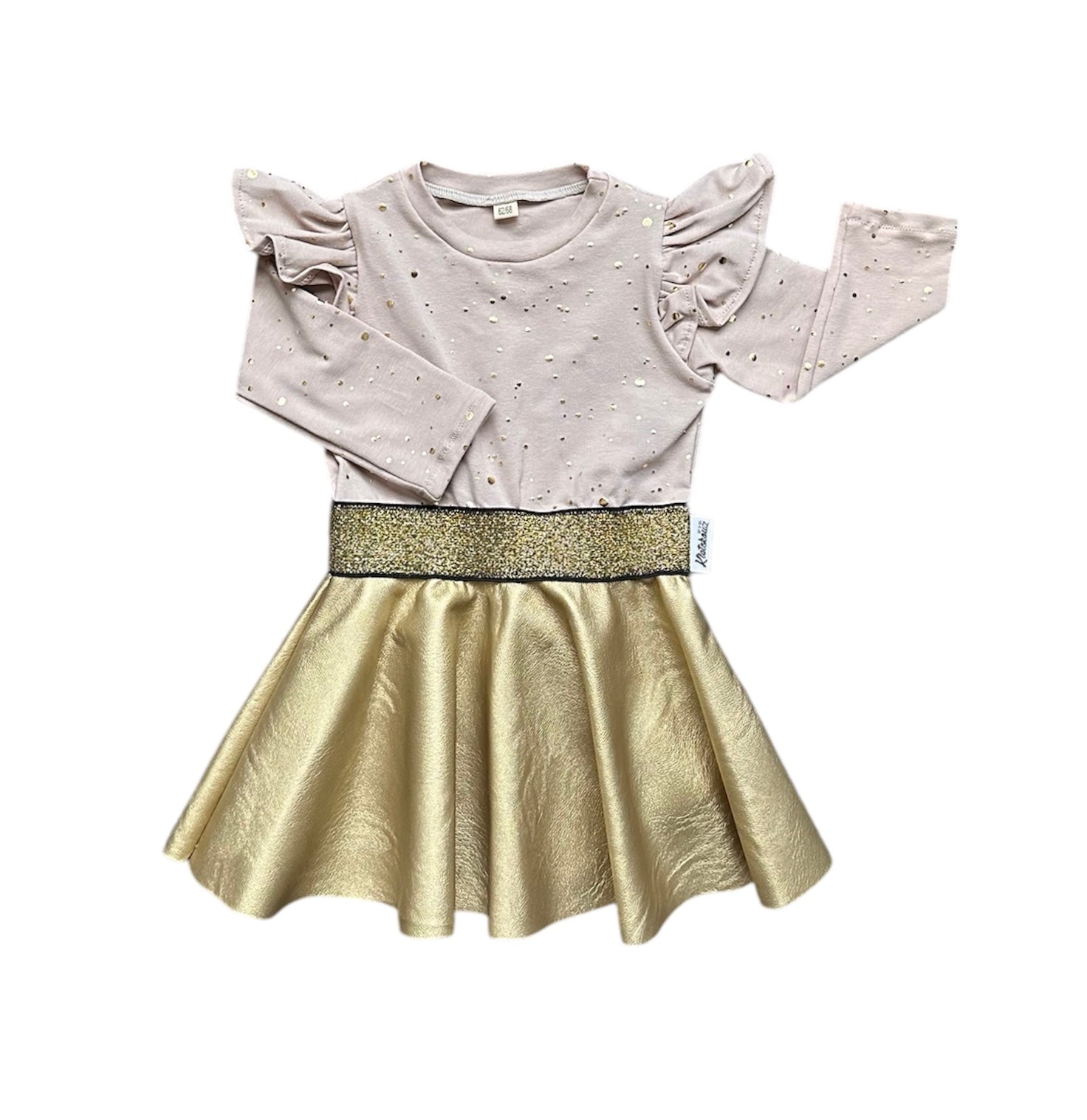 Kletskouz- Christmas Dress Beige