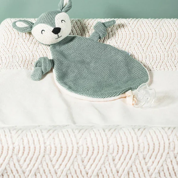 Knuffeldoekje Rendier, speendoekje, Ash Green, Jollein