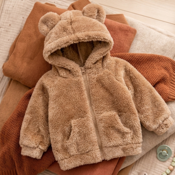 Baby Winterjas Bear Brown