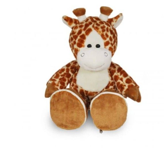 Giraf, Funnies, bruin, ecru, verwisselbare voetjes, knuffel, 45 cm
