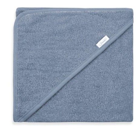 Badcape, grey blue, blauw, naam, gepersonaliseerd