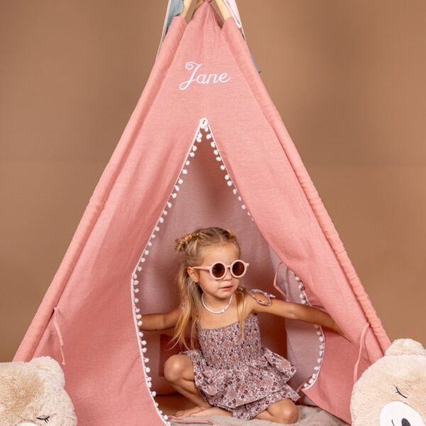 Kinderen, tipitent, blauw, personaliseren, raampje, spelen