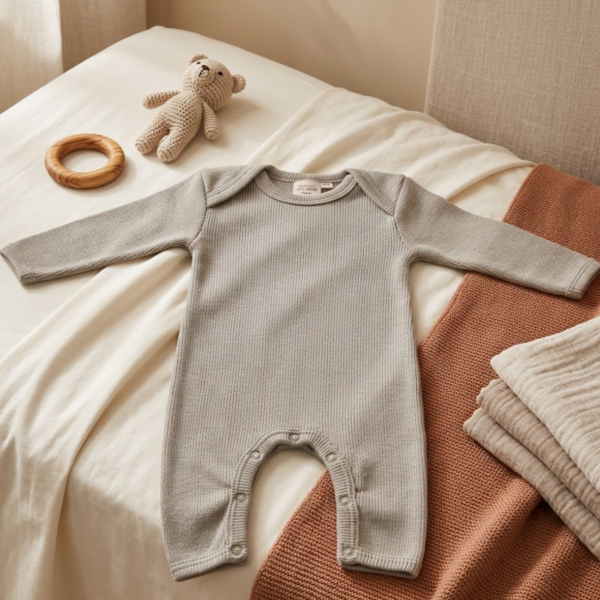 Little Indians - Jumpsuit Rib - Abbey Stone