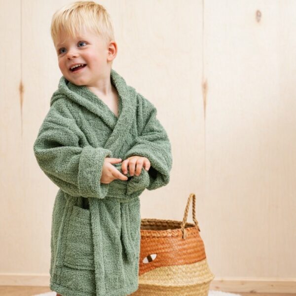 Meyco, badjas, forest green, 98/104, 2 tot 4 jaar